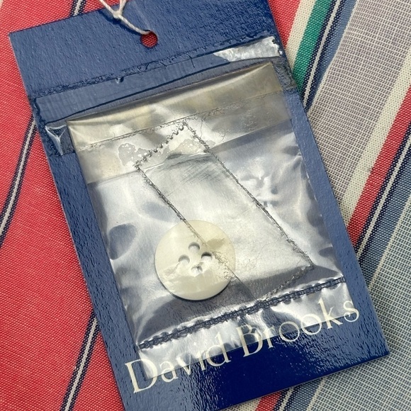 Vintage David Brooks Cotton Striped Button Front Vest Size 14 Summer NOS - Picture 6 of 11